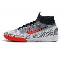 کفش فوتسال نایک مرکوریال طرح اصلی خاکستری Nike Mercurial SuperflyX VI 360 Elite Neymar IC White Challenge Red Black